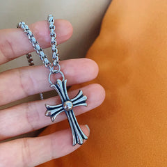 Retro Martin Cross Pendant Necklace