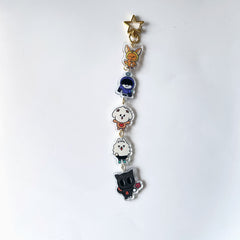 TXT Acrylic Cartoon String Pendant Keychain