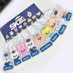SKZ Cartoon Acrylic Pendant Accessories 8PCS