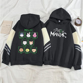 Trendy Kpop Pullover Casual Contrast Hoodie