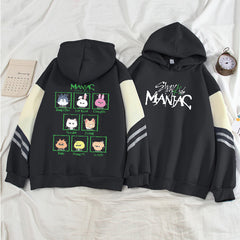 Trendy Kpop Pullover Casual Contrast Hoodie