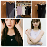 Trendy Embroidered Round Neck Elastic Vest