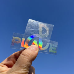 KPOP Logo Laser Colorful Stickers