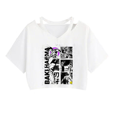 Women's Baki Short Sleeve Crop T-Shirt