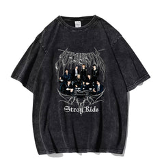 Retro Kpop Logo Poster Washed T-shirt