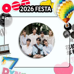 BANGTAN 13th Anniversary Badge Mirror Keychain