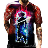 Men's Anime 3D Printed Loose T-shirt