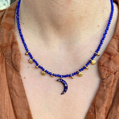 Star Moon Beaded Necklace