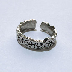 Cartoon Seventeen Open Ring