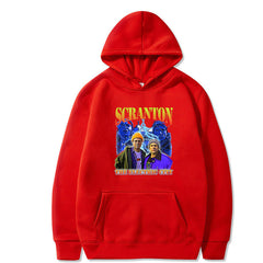 Casual Scranton Print Loose Men's Hoodie