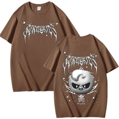 Evil Kpop Print Summer Short-sleeved T-shirt