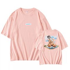 Wonyoung Same Style Cotton Printed T-shirt