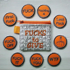 Big Bag of Fucks to Give Zipper Pouch - Fucks to Give Gag Gift