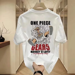Trendy Anime Cotton Short Sleeve Men's T-Shirt