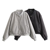Women's Solid Color Casual Short Jacket