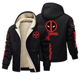 DEADPOOL Velvet Liner Winter Zipper Coat