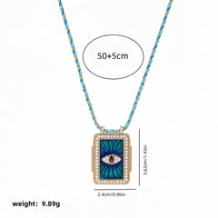 Bohemian Style Tarot Card Necklace