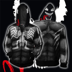 Unisex Venom 3D Printed Cosplay Pullover Hoodie