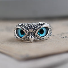 Adjustable Eyes Owl Ring