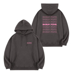 Kpop BORN PINK Letter Pullover Hoodie