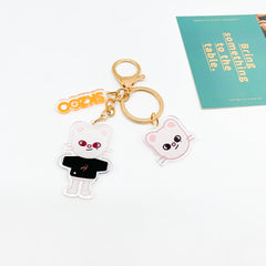 Cartoon Acrylic Double-sided Keychain