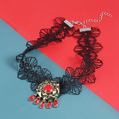 Game Vampire Lace Collar Necklace
