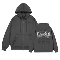 BTS ARIRANG Tour Print Zipper Hoodie Top