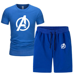 Trendy Men's Short Sleeved T-shirts Shorts Co-ords