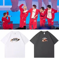 NCT127 TOUR TheREDLINE Printed T-shirt