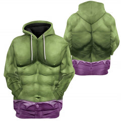 Cool Avengers Hulk 3D Printed Cosplay Hoodie