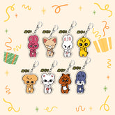 Kpop Cartoon Keychain Set