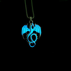Luminous Pterosaur Pendant Necklace