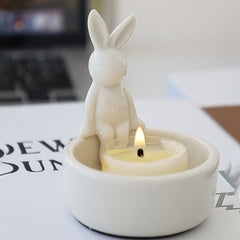 Cartoon Rabbit Candle Holder