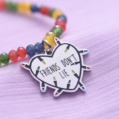FRIENDS DON'T LIE Beaded Natural Stone Bracelet