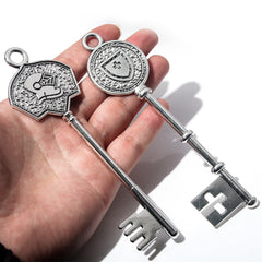 Retro Game Key Props Metal Pendant