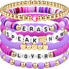 Taylor Color Sliced Friendship Bracelet