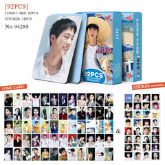 92pcs JIN Photocard Stickers Special Edition