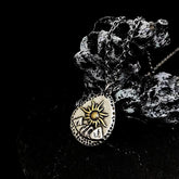 Retro Sun Pendant Necklace