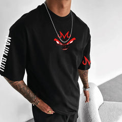 Unisex Anime Print Cotton T-shirt