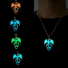 Luminous Pterosaur Pendant Necklace