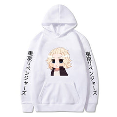 Unisex Cartoon Anime Pattern Pullover Loose Hoodie