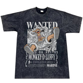 Luffy Short Sleeve Loose Washed T-Shirt