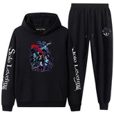 Casual Anime Graphic Hoodie Loose Pants