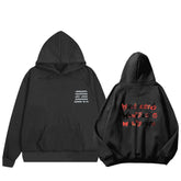 KPOP Letter Printed Pullover Hoodie