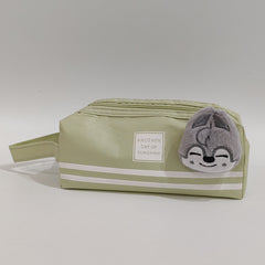 Cartoon KPOP Double Zipper Pencil Bag