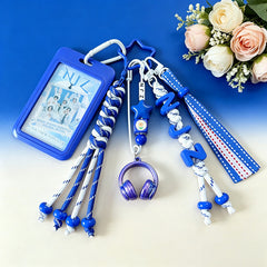 NJZ Card Holder Pendant Bag Charm