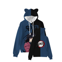 Women's Trendy Anime Digital Print Cat Ears Hoodie