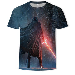 Trendy Men's Comic 3D Printed Short-sleeved T-shirt