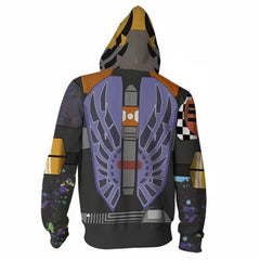 Unisex Comic Digital Printed Loose Hoodie