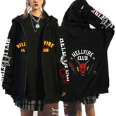 Unisex Trendy Hellfire Club Zipper Hoodie